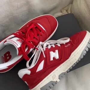 New Balance Red 550’ suede sneakers Never